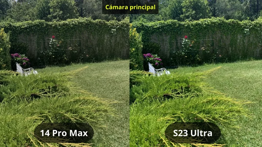 comparacion de fotos iphone 14 pro max vs galaxy s23 ultra