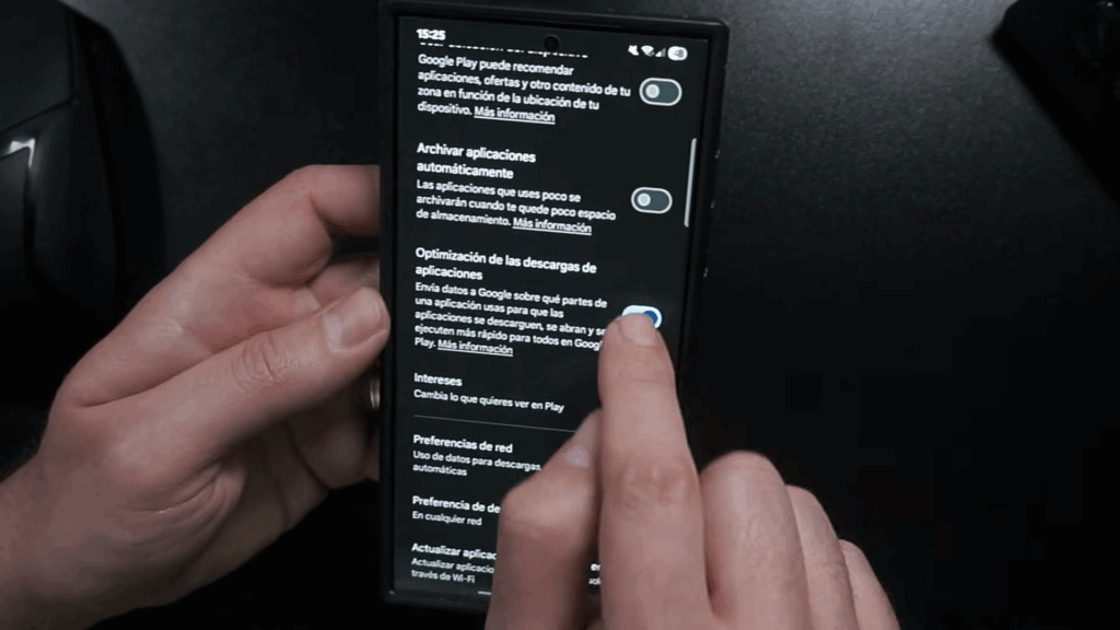 desactivar ia de la play store