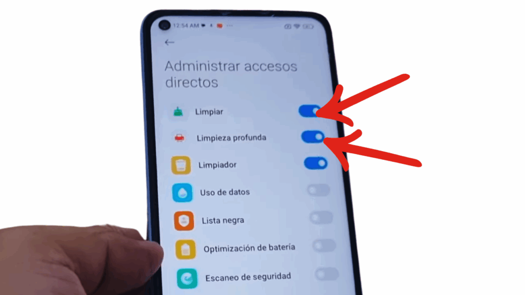 limpieza profunda xiaomi