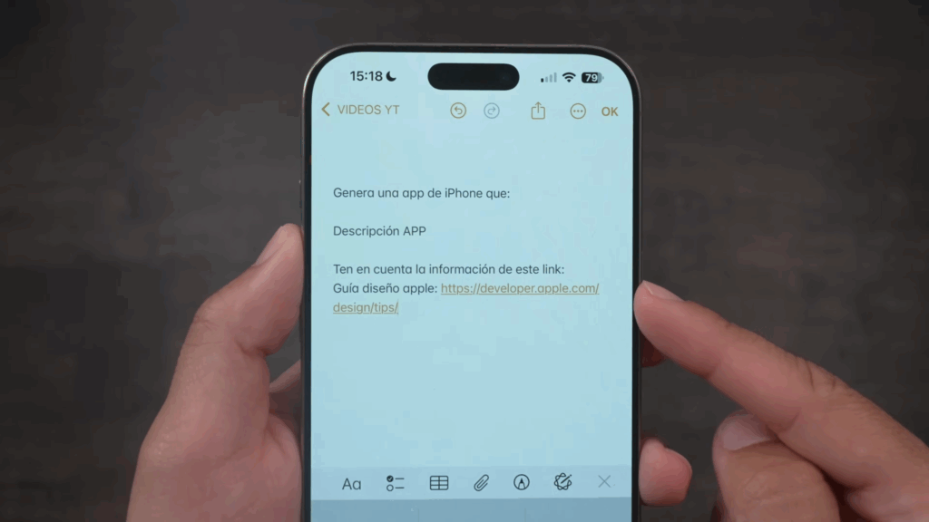 prompt para crear app con ia