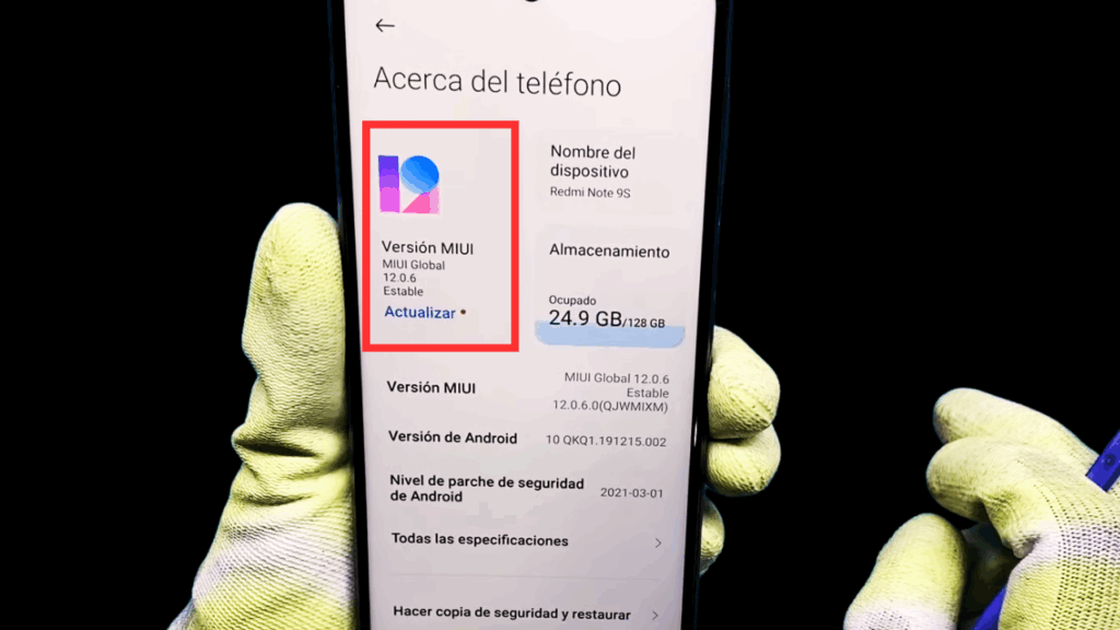 actualización de sistema miui en xiaomi