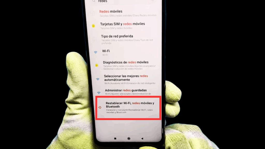 restablecer redes en xiaomi